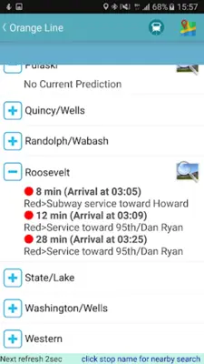 Chicago Bus Tracker (CTA) android App screenshot 0