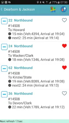 Chicago Bus Tracker (CTA) android App screenshot 5