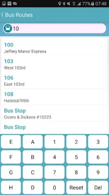 Chicago Bus Tracker (CTA) android App screenshot 7